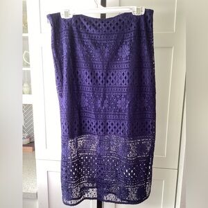 Paris Sunday Lace Skirt, size Large, NWT